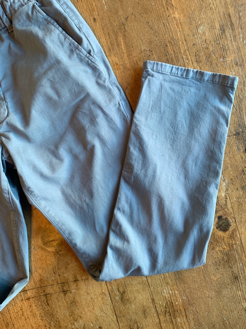 Marine Layer Organic Cotton Blue Elastic-Waist Chino Pants - Picture 8 of 16
